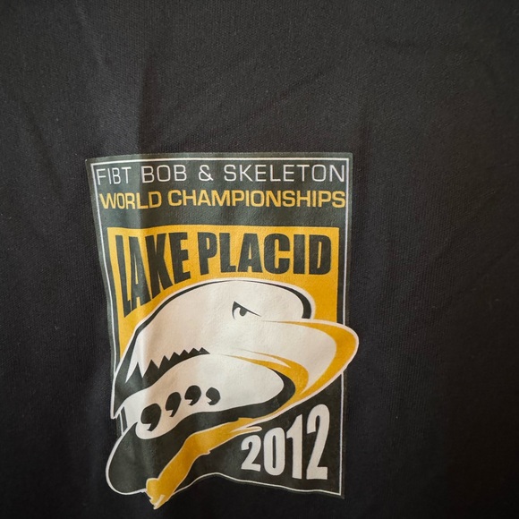 Lake Placid Bobsled Black H2X-DRY T-Shirt - Picture 1 of 5